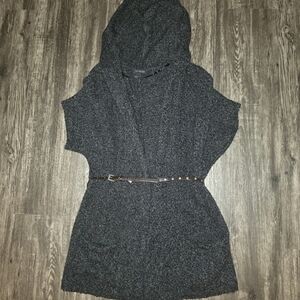 🌟4/$25 Calvin Klein Charcoal Knit Short Sleeve Sweater M